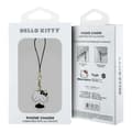 Miniatyrbild 3 av 3: Hallå Kitty Breloque för telefonrem Kitty Cute - Pendentiv för telefon (svart)