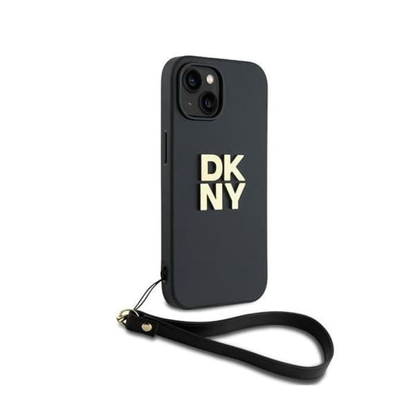 DKNY Dragonne Stock Logo - Fodral för iPhone 15 Plus (Svart)