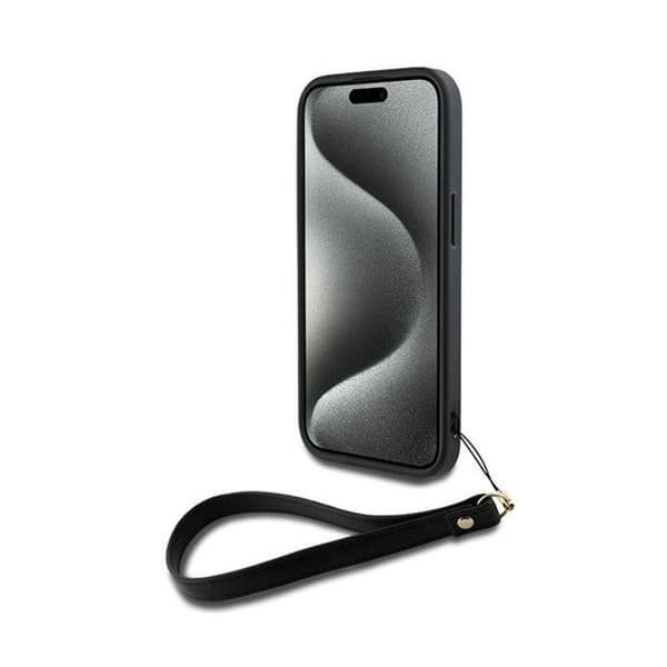 DKNY Dragonne Stock Logo - Fodral för iPhone 15 Plus (Svart)