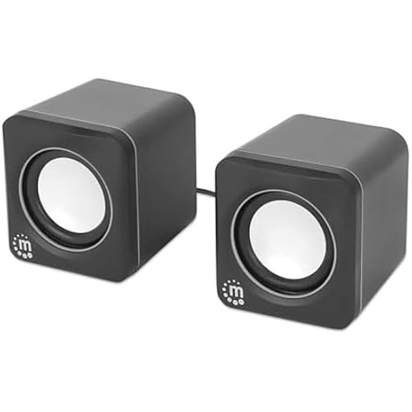 Högtalare stereo 2.0 - MANHATTAN - Modell 102704 - USB - USB-strömförsörjning - Enkel volymkontroll