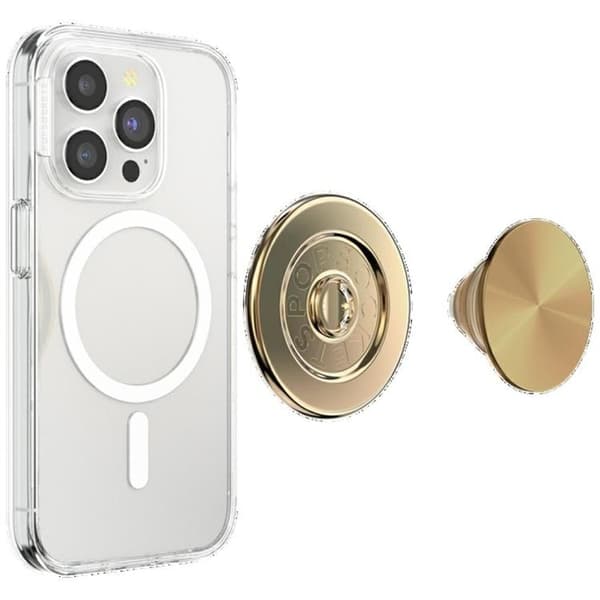 Popsockets MagSafe Grip Round Radial Guld Aluminum