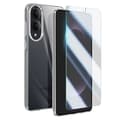 Miniatyrbild 1 av 5: Coque i silikon för Samsung S25 Edge och transparent härdat glas med repbeständighet