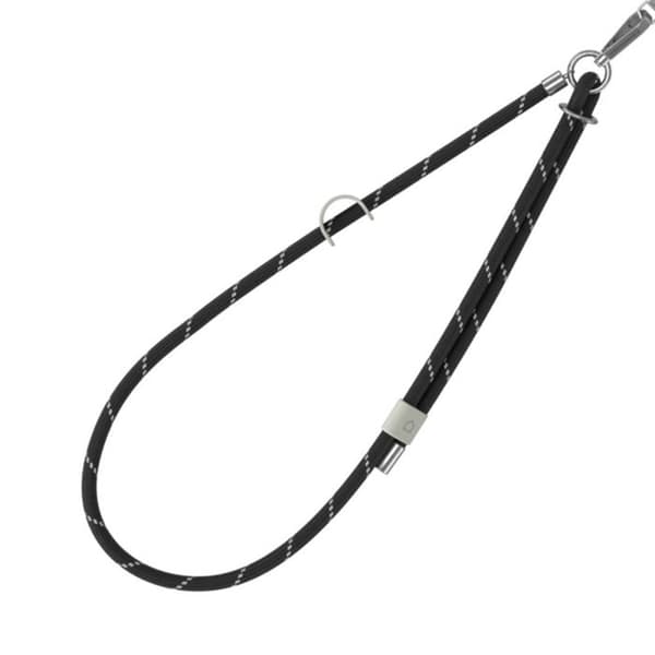 Svart justerbar polyester snodd för telefon Rhinoshield