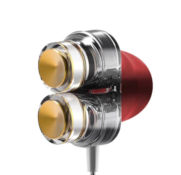 LongsDom Dual-core In-ear Genomskinlig Genomskinlig
