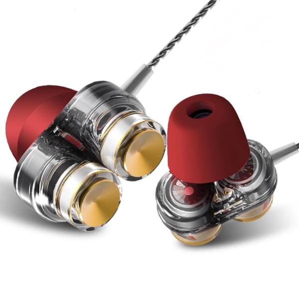 LANGSDOM Dubbla Högtalare In-ear