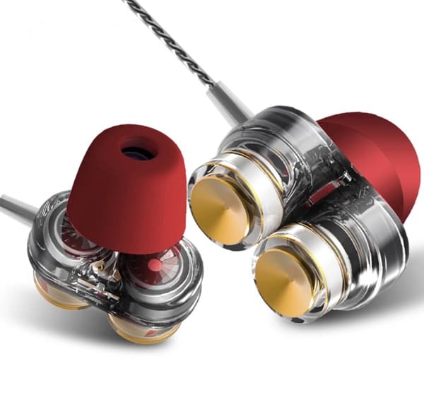 LANGSDOM Dubbla Högtalare In-ear