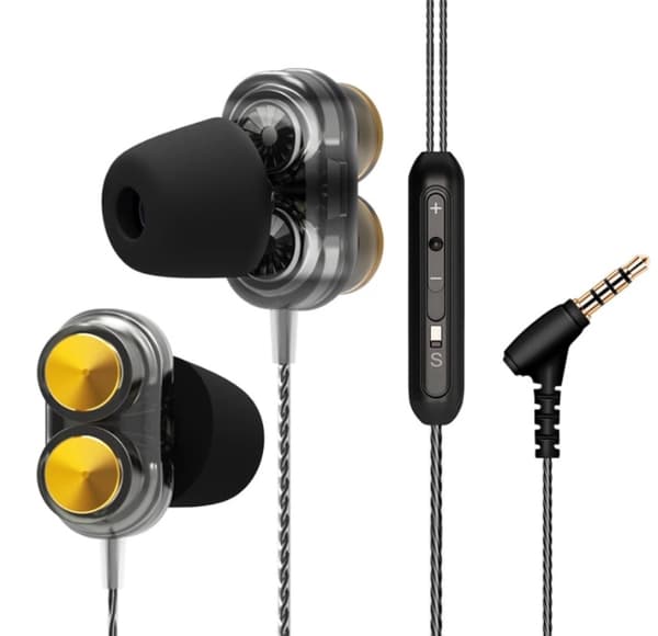 LANGSDOM Dubbla Högtalare In-ear