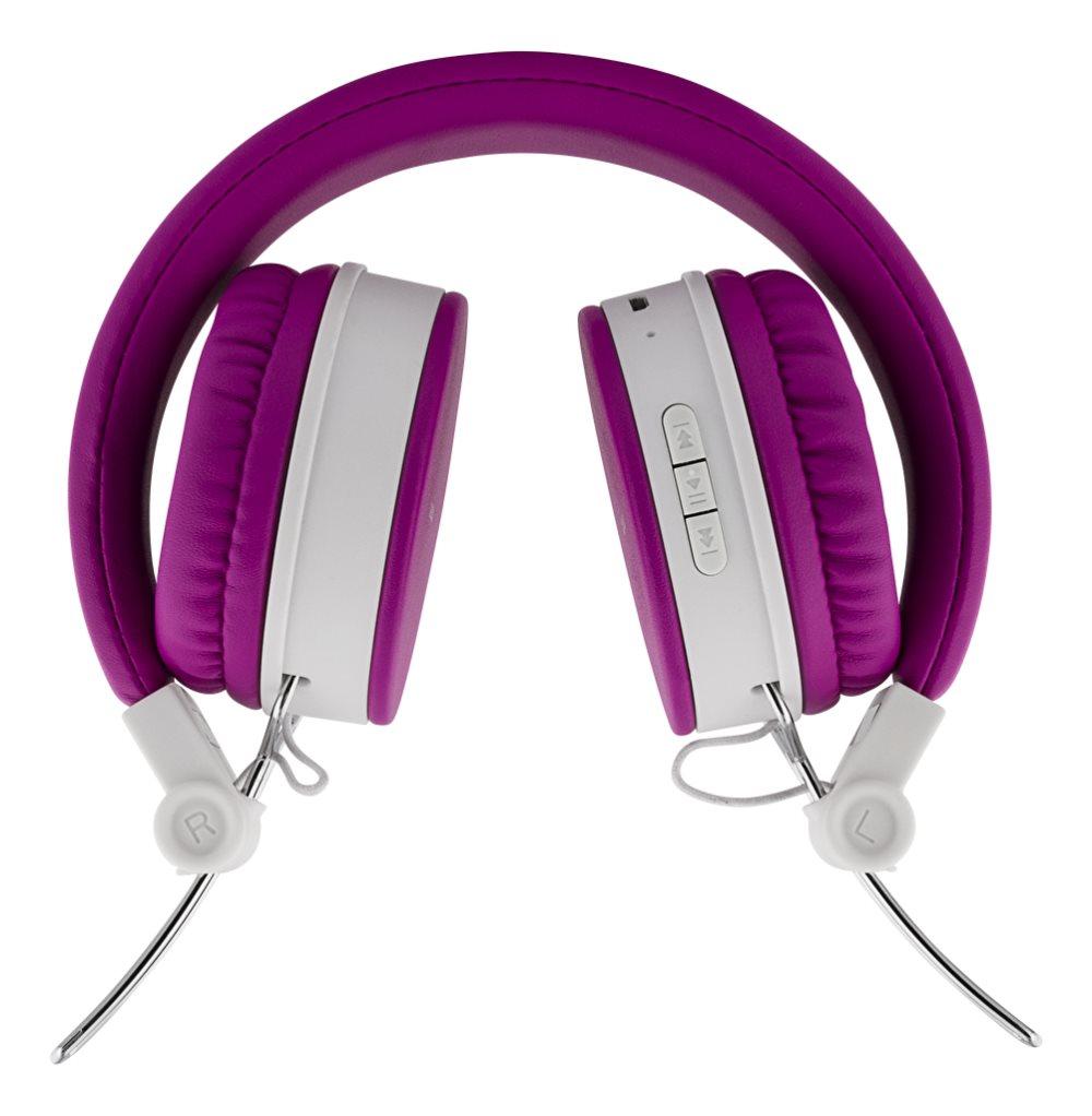 STREETZ bluetooth on-ear med mikrofon, v4.1 +EDR, rosa