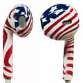 Miniatyrbild 1 av 7: Hörlurar STARS´N STRIPES från LEMAN (Universala)
