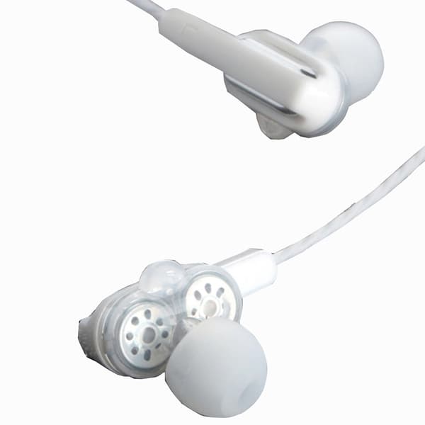 Heavy Bass AUX In-Ear hörlurar Vit