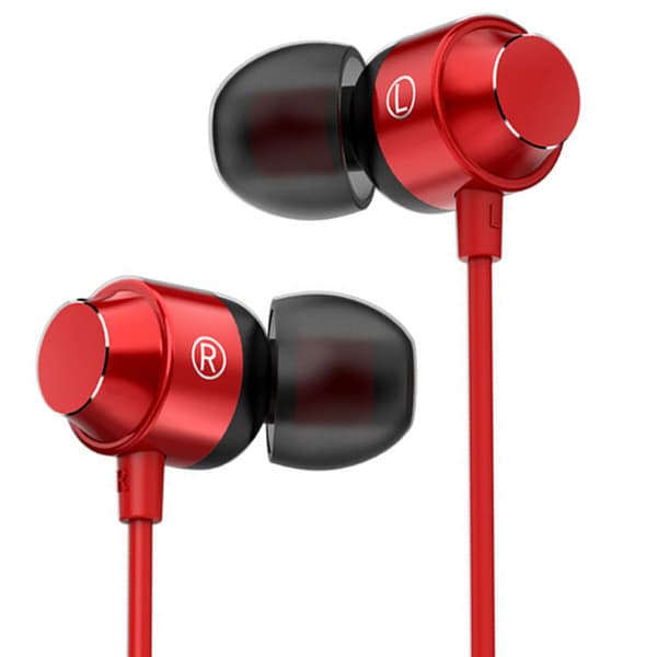 Bekväma Type-C In-Ear Hörlurar Röd