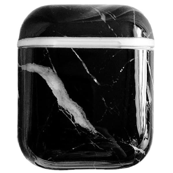 Elegant Kraftfullt Hörlurs Fodral - AirPods Svart/Silver
