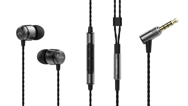 E50C In-Ear Headphone With Mic Black Gun