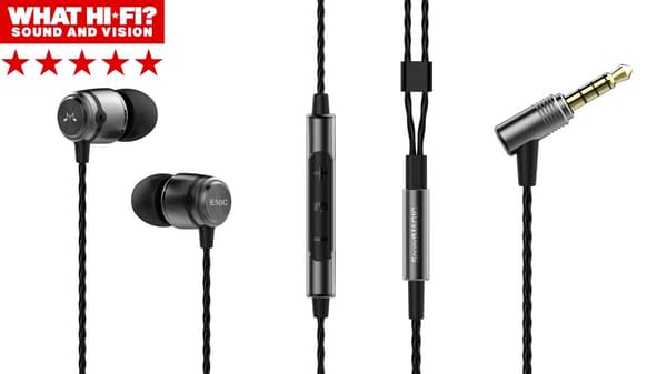 E50C In-Ear Headphone With Mic Black Gun