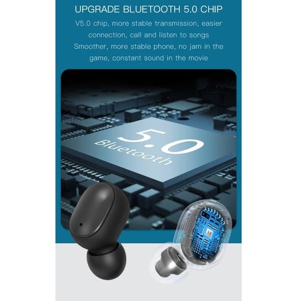 H6 True Wireless Bluetooth 5.0 Headset med ladeboks