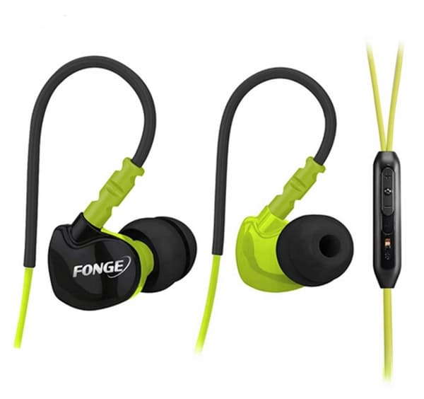 Sport In-ear Hörlurar med Mic (Earphone) Grön Grön