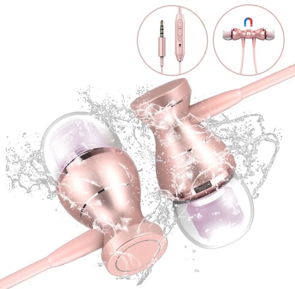 TOMKAS In-ear Magnetic Earphone With Mic In-lineControl