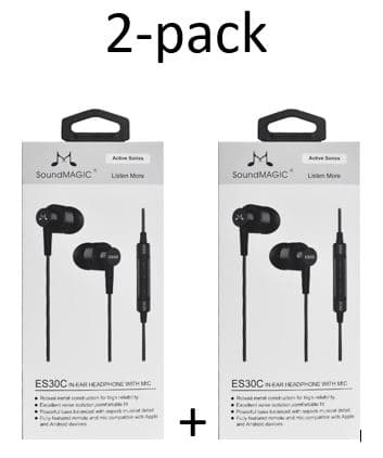 SoundMAGIC ES30C In-Ear headphones mic. 2-Pack