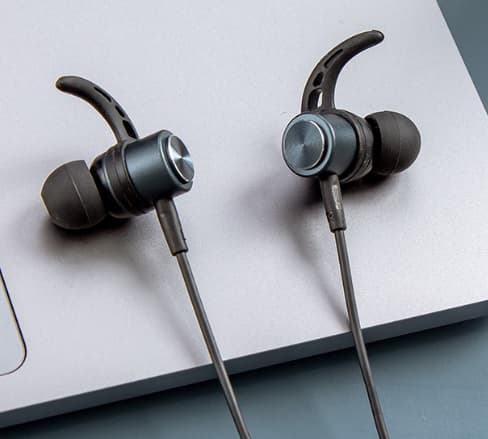 Sporthörlurar In-Ear Bluetooth GJBY Blå Med Öronbygel