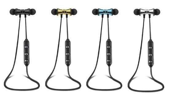 Bluetooth hörlurar svart Guld