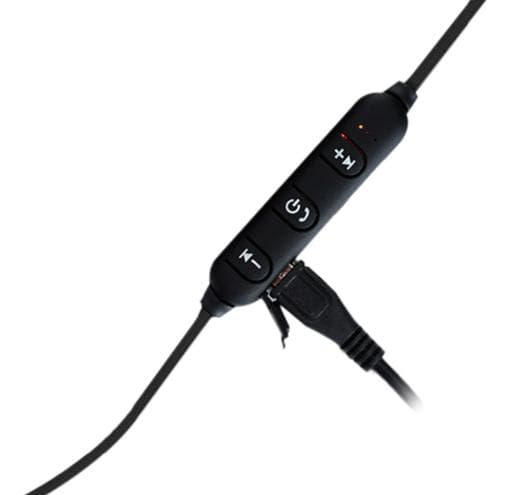 Magnetisk bluetooth hörlurar svart