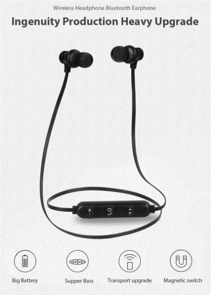 2 st bluetooth hörlurar svart och silver