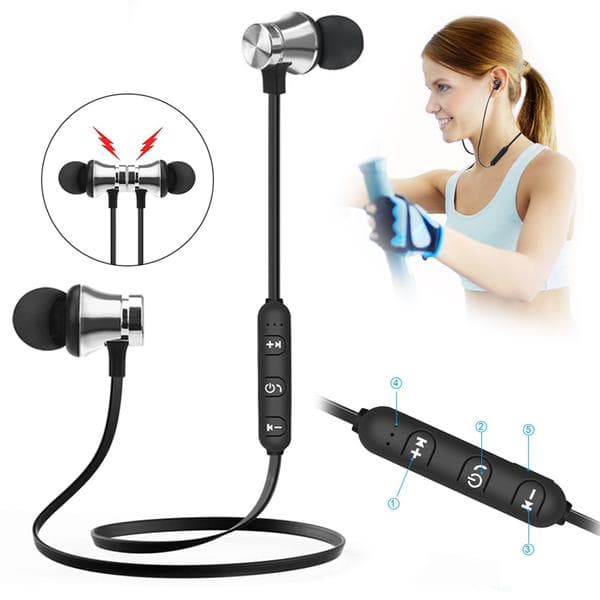Trådlösa magnetiska Bluetooth-svart