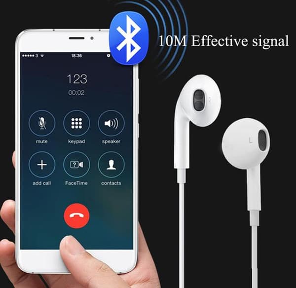 Nya sport trådlösa hörlurar för iphone och samsung svart