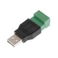 Miniatyrbild 3 av 3: Adapterkontakt USB-A hane till skruvanslutning