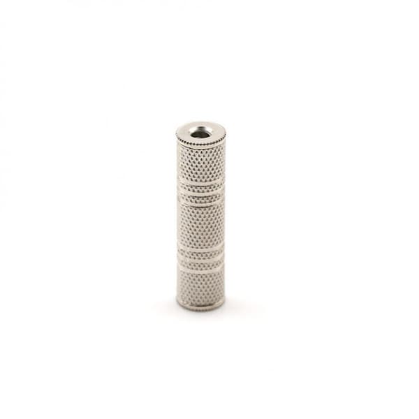 Pläterad Adapterkontakt 3.5mm hona-hona för telefoner mm, Silver