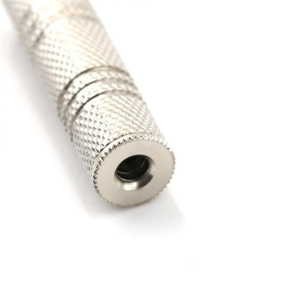 Pläterad Adapterkontakt 3.5mm hona-hona för telefoner mm, Silver
