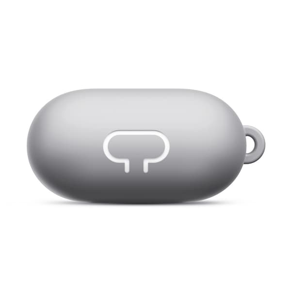 Silikonskal Med Karbinhake Apple AirPods Grå