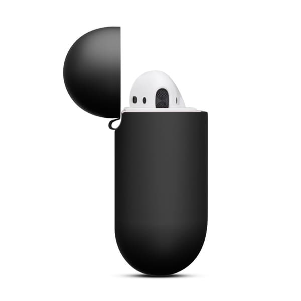 Silikonskal Med Karbinhake Apple AirPods Svart