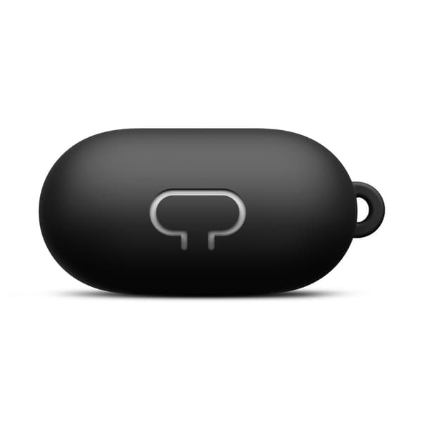 Silikonskal Med Karbinhake Apple AirPods Svart