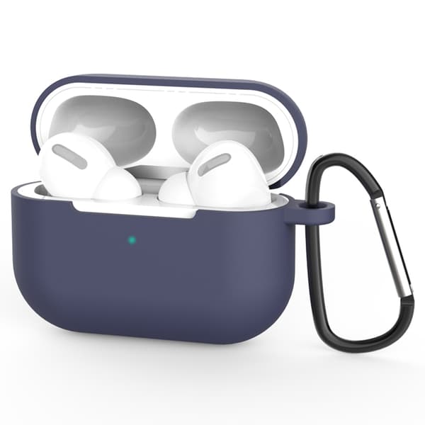 Silikonskal Med Karbinhake Apple AirPods Pro Blå