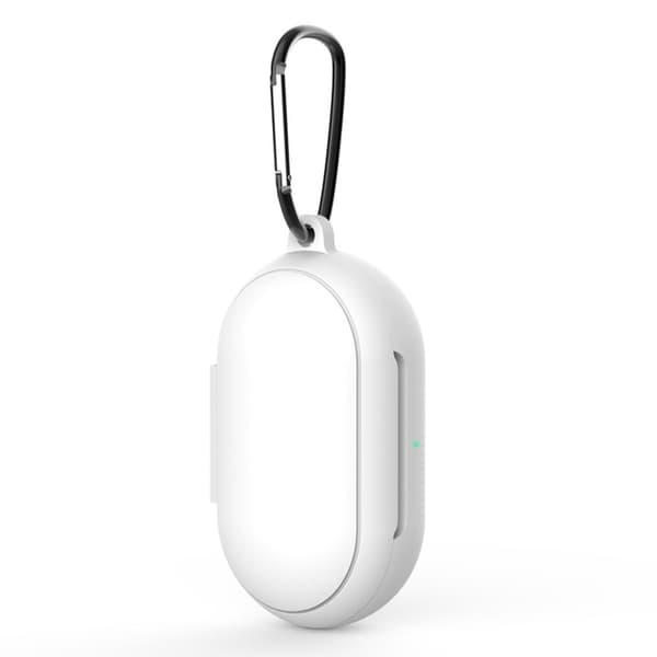 Silikonskal Med Karbinhake Galaxy Buds/Buds Plus Vit