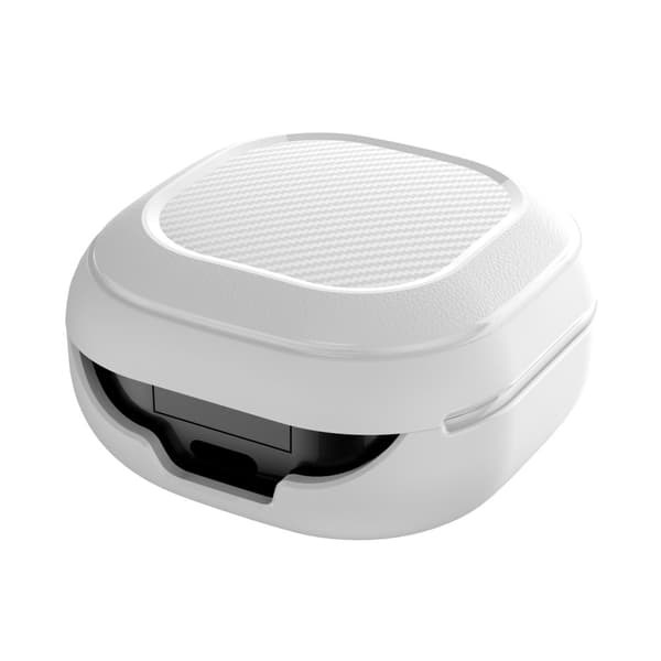 Stöttåligt Skal Med Karbinhake Galaxy Buds Live/Pro Vit