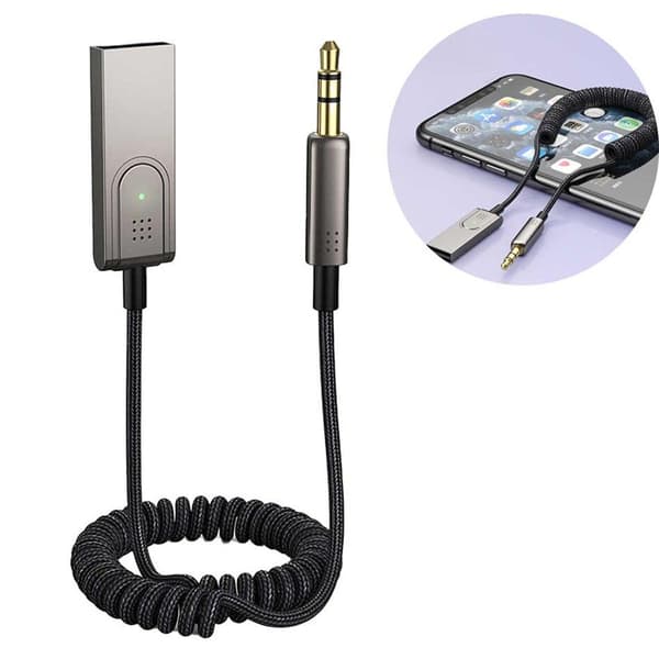 Trådlös USB Bluetooth 5.0 Ljudmottagare 3.5mm AUX