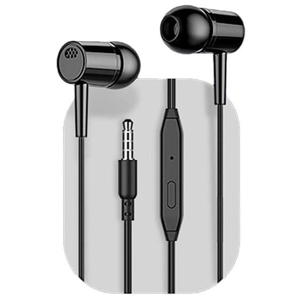 Kraftfulla D21 3.5mm Bass In-Ear H�rlurar Svart Svart
