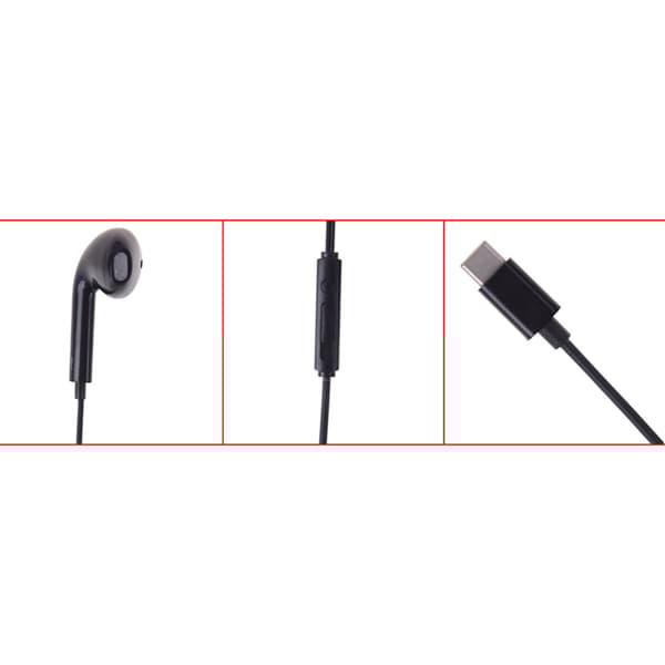 Stilrena In-Ear Type-C Hörlurar Svart Svart
