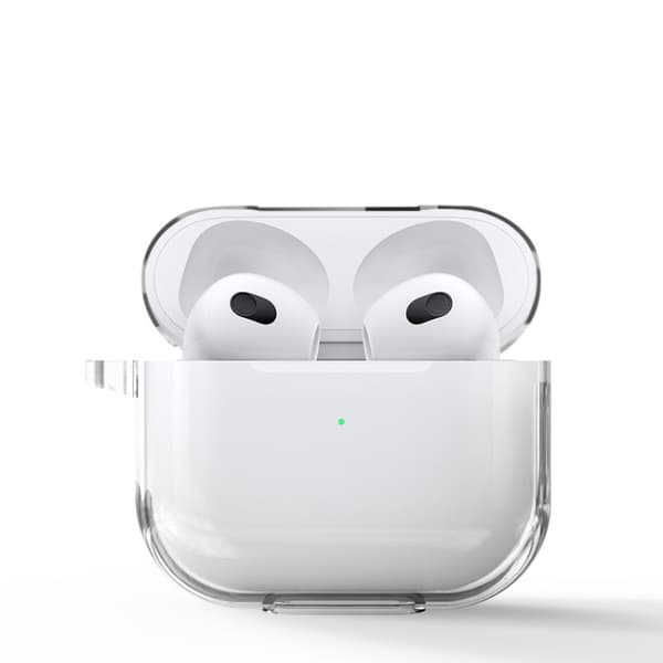 Apple AirPods 3 Skal Med Karbinhake Transparent