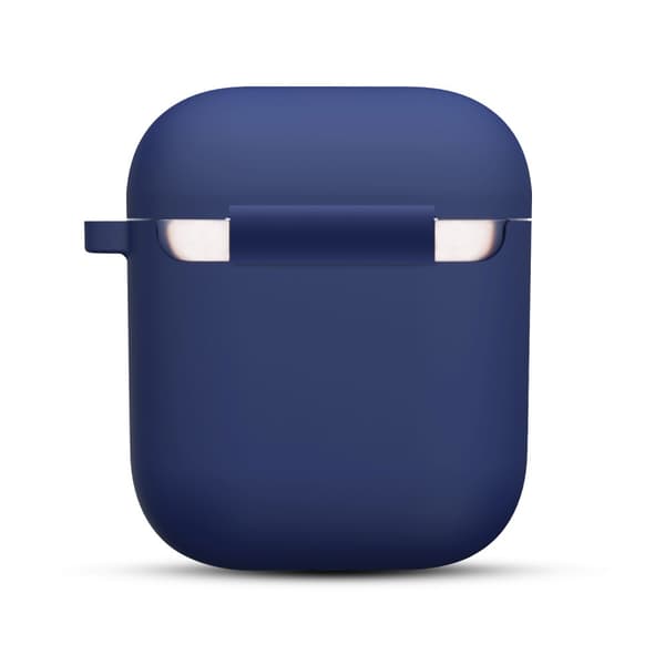 Silikonskal Med Karbinhake Apple AirPods Mörkblå