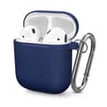 Miniatyrbild 1 av 6: Silikonskal Med Karbinhake Apple AirPods Mörkblå