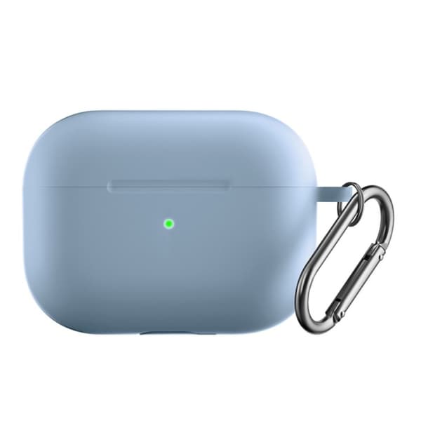 Silikonskal Med Karbinhake Apple AirPods Pro 2 Ljusblå