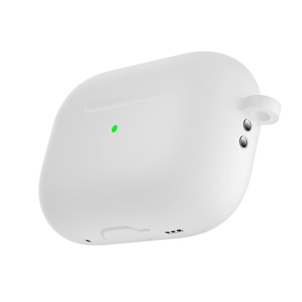 Silikonskal Med Karbinhake Apple AirPods Pro 2 Vit