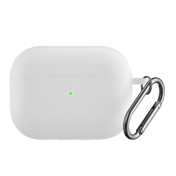 Silikonskal Med Karbinhake Apple AirPods Pro 2 Vit