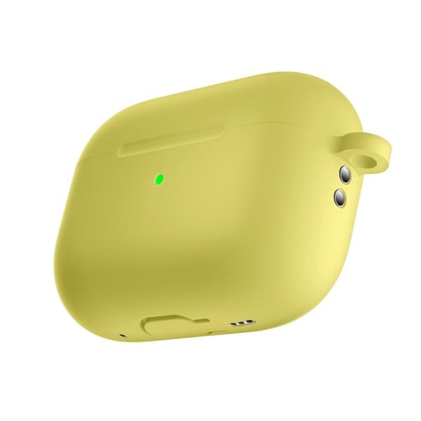 Silikonskal Med Karbinhake Apple AirPods Pro 2 Gul