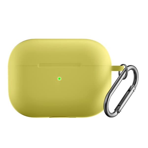 Silikonskal Med Karbinhake Apple AirPods Pro 2 Gul