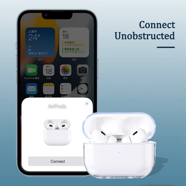 Skal Apple AirPods Pro 2 TPU Transparent