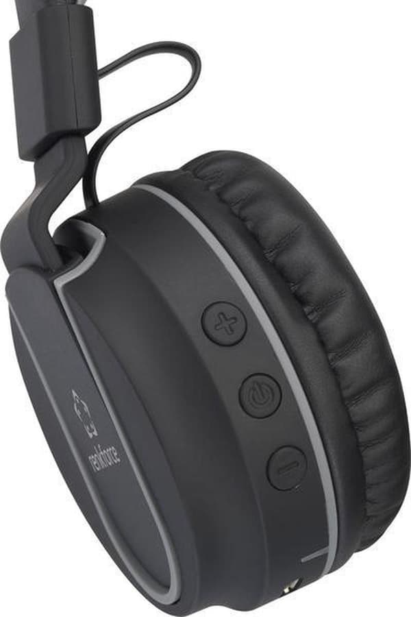 Renkforce RF-BTK-100 Bluetooth HiFi Headset stereo On Ear Headset, hopfällbart svart-grå